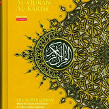 Al Quran Al Kareem Maqdis Word - by - Word Translation Colour Coded Tajweed A5 - Darussalam