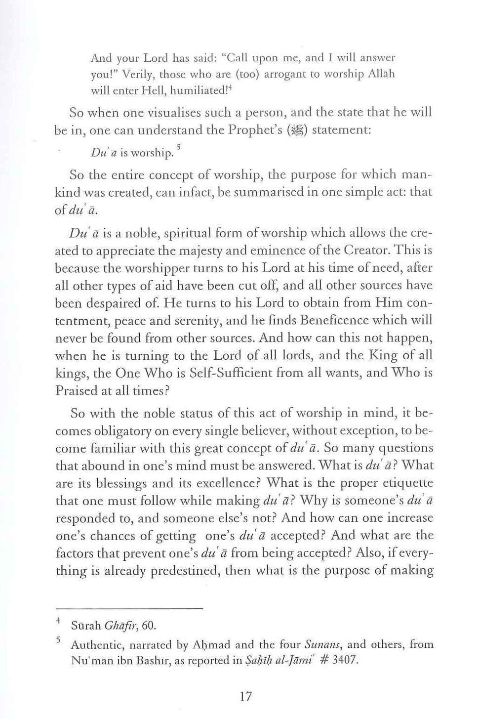 Dua - The Weapon of the Believer - Darussalam