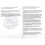 The Tracing Quran ( The Blessed Chapters ) Word By Word Translation Hardback - Darussalam